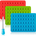 Gummy Bear Mold Candy & Ice Cube Tray Chocolate Maker 3 Silicone Molds Craft Kit