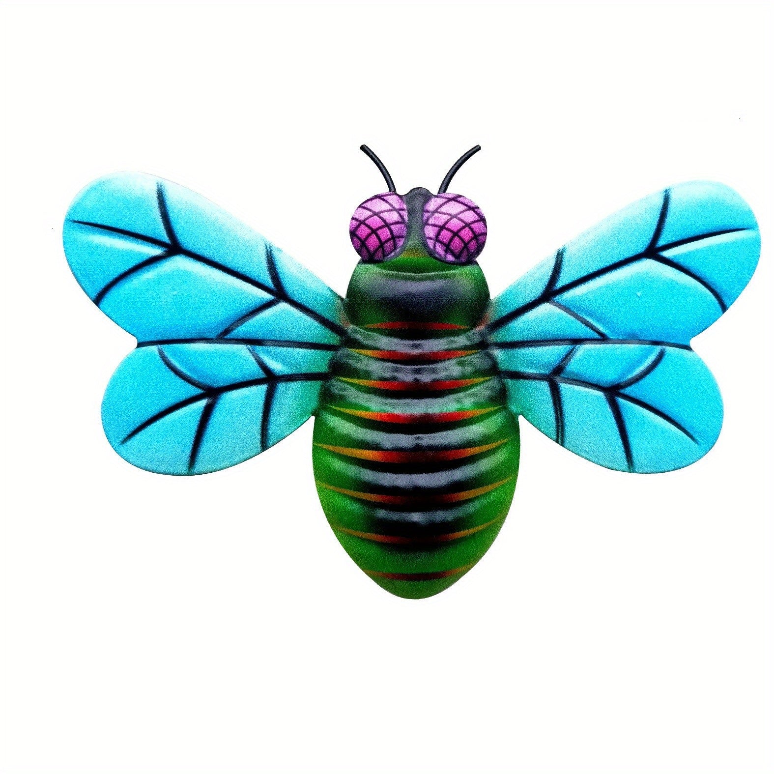 1pc/4pcs, Metal Colorful Bee Wall Decor, Bee Metal Wall Decor, Bee Metal Wall Art, Wall Decor, Metal Home Decor Wall Sculpture, Outside Decor, Outdoor Decor, Garden Decor, Yard Decor, Lawn Decor
