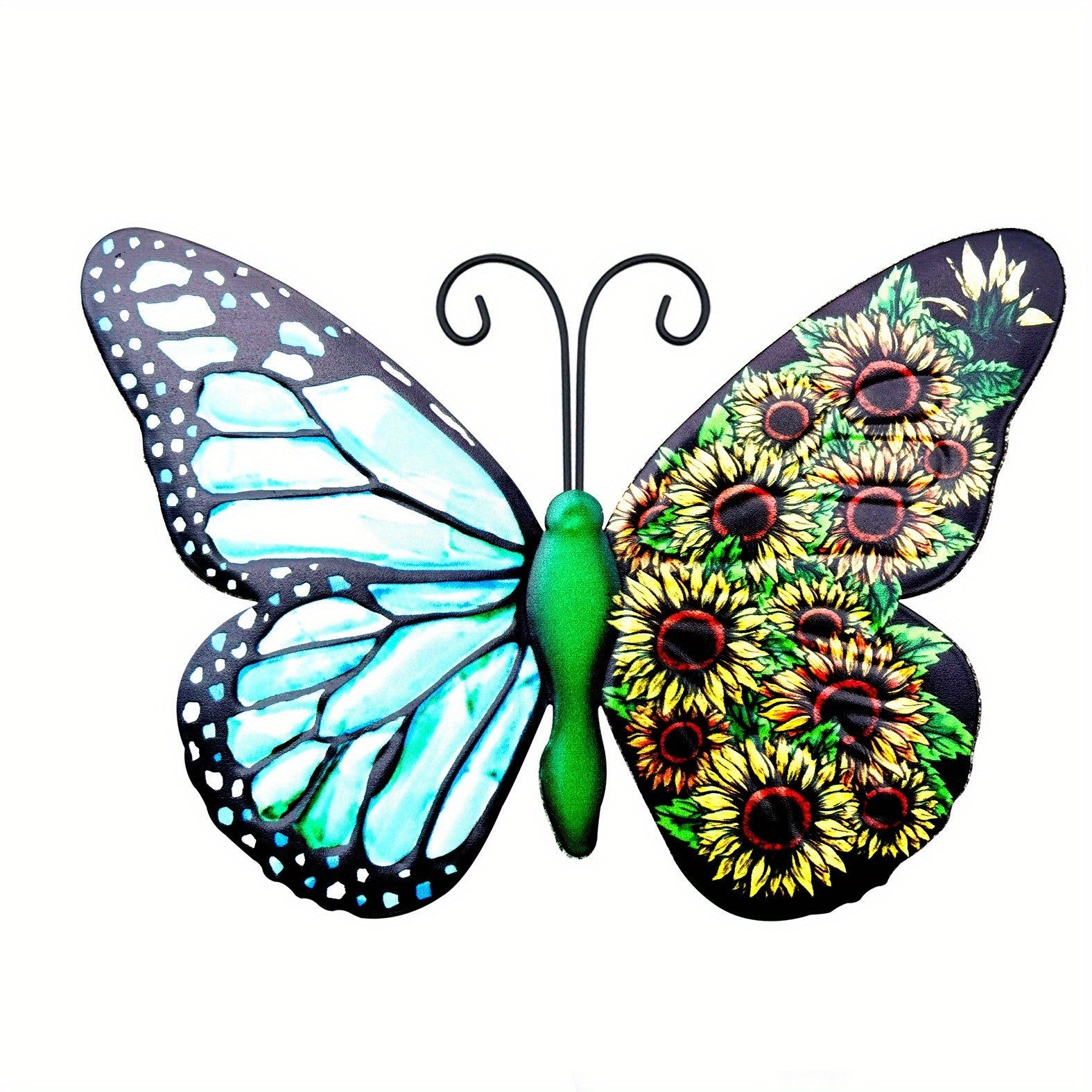 1pc/4pcs, Metal Butterfly Wall Art Decor, 3D Outdoor Sculpture Iron Outdoor Hanging Decor Ornaments, Metal Hand-made Butterfly Wall Art, Fence Decorations, Outside Decor